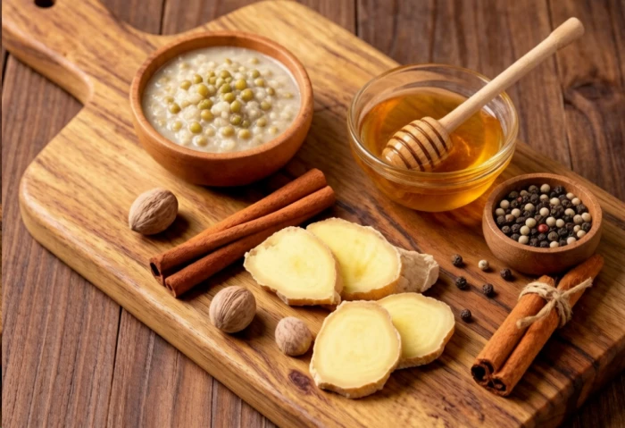 Warming and light foods to balance the kapha dosha